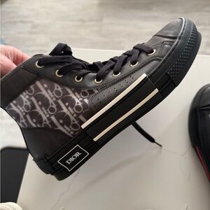 Dior Monogram Black and Gray Sneakers